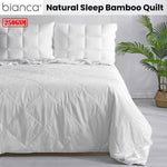 Bianca 250GSM Natural Sleep Bamboo Summer Quilt King V442-BCA-QUILT-250GSMBAMBOO-WHITE-KI