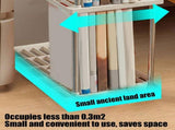 Plastic Storage Shelves 4 Shelf Organizer - Freestanding Shelf Unit for Kitchen Pantry Bathroom Clos V1369-AZ3-W-11054