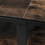 Artiss Entertainment Unit TV Stand 3-tier Display Shelves Vintage Rustic Walnut FURNI-G-S01-TV180-WD