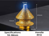 Diamond Chamfer Cutter for Grinder, Multifunction Brazed Diamond Bit, Universal Fit for Tile V1366-AZ2-W-15221