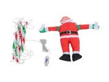 LED Xmas Decorative Ladder Lights with Santa 8 Modes Water Proof for Indoor Outdoor Window Garden V1294-YM0901-3115250089914