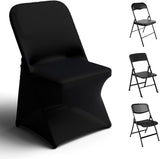 Spandex Folding Chair Covers 100 Pcs Universal Fitted Stretchy Dining Chair Slipcovers for Wedding V1258-DP02-C-1412