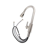 Kitchen Hot Cold Mixing Sink with Pull Down Sprayer 304 Stainless Steel Kitchen Sink Pull Out V1294-YM0706-3118230233811