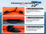 Inflatable Wing Foil with Carbon Fiber Handles, 30D/150D Ripstop Nylon Surface, Portable Hydrofoil V1341-ZY-HQDBJTQD-ORANGE6M2WINGFOIL