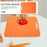 Portable Orange Silicone Cutting Board Household Use Vegetable Meat Cutting Mat V1192-AZ-W-19399