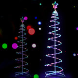 Jingle Jollys Christmas Tree 1.8m 100 RGB LED Rope Lights Xmas Trees Decoration XMAS-MOT-TREE-18-RGB