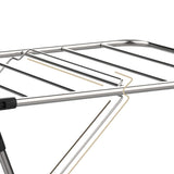 Stainless Steel Floor-Standing Folding Wing-Shaped Drying Rack-Silver V1161-109770