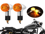 4pcs Motorcycle Turn Signals Bullet Front Rear Lights, Light Rear Indicator Blinkers Universal Fits V1192-AZ-W-2757