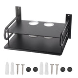 Double Layer Floating Wall Shelf TV Box Shelf Wall Mounted Router DVD Cable Box Shelf for Household V1294-YM0523-3116220002711