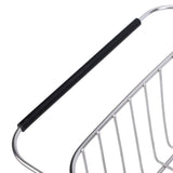 Kitchen Sink Dish Rack with Chopsticks Holder Stainless Steel Expandable Dish Drying Draining Basket V1294-YM0901-3118250163611