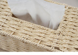 2PCS Tissue Box Cover Rectangle Tissue Box Rattan Tissue Box Holder,Wicker Decorative Tissue Holder V1366-AZ2-W-08682