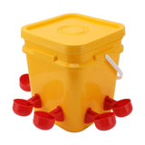 Automatic Chicken Waterer Cup with 12L Handheld Barrel Poultry Drinking Equipemnt for Goose Duck V1294-YM0706-3111230182711