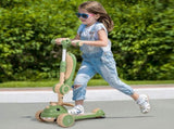 BoPeep Foldable Kids Scooter Flip-able Seat Green KD1137-GN
