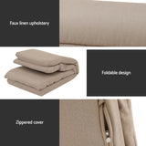 Artiss Floor Chair Sofa 1 Seater Linen Beige FLOOR-SBL-01LIN-1S-BR