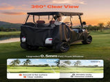 Golf Cart Cover, Visible Full-Enclosure 2&22 Passenger Golf Cart, 600D Waterproof Oxford Fabric V952-XCZYCZKSHKS2ZQV81001V0