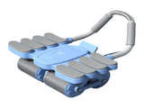 Blue 4-Wheel Automatic Rebound Ab Roller with 8 Elbow Support - Core Trainer for Home Abdominal V888-ELOSUNG42118