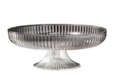 Fruit Plate Multifunctional Plastic Stylish Space Saving Decorative Snack Bowl for Candy Nuts Silver V1294-YM0706-3118230262412