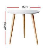 Artiss Coffee Table Round 50CM Callix FURNI-COFI338-TAB