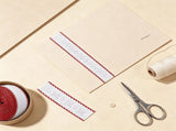 14.8Yard X 1.4In Aida Band with Firebrick Edge,Cross Stitch Embroidery Band for Home Embroidery V1369-AZ3-W-17926