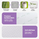 Giselle 8cm Memory Foam Mattress Topper Lavender Infused Bamboo Cover 7-Zone King MATTRESS-TOP-7Z-8LA-K