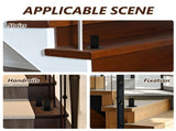 Sleek Handrail Bracket for Stairs Stainless Steel Black V1366-AZ2-W-13630