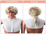 Women's Fake Collar Detachable Dickey Collar Faux False Polka Dots Half Shirts Blouse for Women V1258-DP02-C-2226