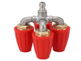 4 in 1 Turbo Nozzle Pressure Washer Quadruple Turbo Nozzle Tip Rotating Turbo Nozzle with 1/4in V1294-YM0901-3111250015511