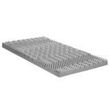 Giselle Bedding 8cm Memory Foam Mattress Topper 7-Zone Graphite King Single MATTRESS-TOP-7Z-8-GY-KS