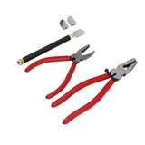 Glass Cutter Tool Kit Breaker Pliers Curve Jaw Glass Running Pliers Kit Glass Cutter Pen 2pcs Blades V1294-YM0706-3114230135011