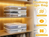 6Pcs Clear Zippered Storage Bag PVC Versatile Clothing Bag Foldable Sweater Blanket V1366-AZ2-W-14915