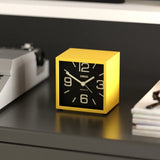 Newgate Cube Mantel Clock-Citrus Yellow V398-NG-ALMCUB358CY