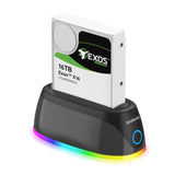 Simplecom SD336 USB 3.0 Docking Station for 2.5" and 3.5" SATA Drive with RGB Lighting V28-SD336