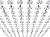 Crystal bead necklace - Crystal garland string - Pendant light - Gemstone bead necklace - 14 mm V1259-DP01-BO-116