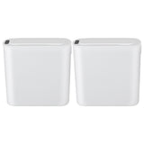 Devanti Automatic Trash Bin 2PCS with Lid 11L Motion Sensor Kitchen Bin Touchless Garbage Can Modern SB-F-11L-WHX2