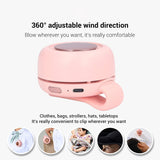 Portable Silent Mini Bladeless Fan Clip On, Portable silent mini bladeless electric fan, 3 Speeds V1259-DP01-A-3059