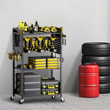 VEVOR 4-tier Tool Organizer Cart, 150 lbs Load Capacity, Floor Stand Rolling Drill Holder and V952-DDGJSNCBDPC4IWEAQV0