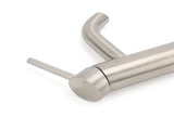 Brushed Nickel Round Curve Kitchen Laundry Basin Mixer Vanity Counter Top Faucet V1233-KRD103BS