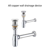 Adjustable Deodorizing Bathroom Sink Trap Deodorant Trap Effective Odor Prevention Space Saving V1369-AZ3-W-13730