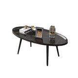 Coffee Table Living Room Accent Oval Table Contemporary Style Leisure Tea Table V488-TBS-BK