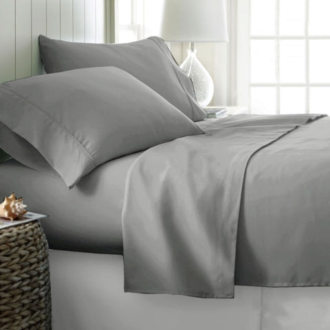 400TC Cotton Sateen Sheet Set King Silver V442-ATX-SHEETS-400TCCOTTON-SILVER-KI