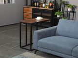 C-Shaped Sofa Side End Table Metal Frame Laptop Tray - All Family V178-66703