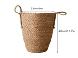 Straw Woven Baskets Vase Ornaments Living Room Flower Arrangements Dried Flowers Wicker Flower Pots V1294-YM0626-230113AH01-2