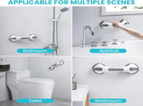 Shower Grab Bar, 2 Pack 12 Inch Suction Grab Bars for Bathtubs and Showers for Elderly, Shower V1079-BAR01