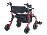 2-in-1 Rollator Walker & Transport Chair for Seniors, Foldable Rolling Walker Wheelchair, V952-EHYZXQHSLHJ1ZK7KY001V0