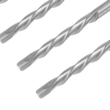 50PCS 1/8 Inch Drill Bits High Speed Steel Spiral Saw Bit Set for Wood and Plastic Cutting Silver V1294-YM0901-3114240123411