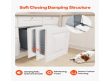 Pullout Trash Can for Kitchen Cabinets, Garbage Waste Recycling Bin, Under Mount Waste Container, V952-CFLJTDTDTHSYKL1U7V0
