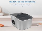 White Portable Countertop Ice Maker with 12kg Daily Capacity Rapid Bullet Ice Production for Home V888-ELOSUNG43484