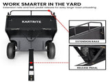 Kartrite 430kg Heavy-Duty Steel Dump Cart with Foot Pedal Dumping System TLY-SPR-39E-BK