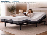 Therapedic Kinetic Advance Adjustable Queen Bed Base with Head Tilt ADJ-BED-KAD-QN