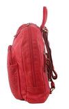 3PC Set Pierre Cardin Womens Woven Leather Cross-Body Bags Backpack - Red V563-PC-RED-3X